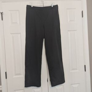 Basic Editions Black Stretch Straight Leg High Waist Dress Pants Trousers Sz 16